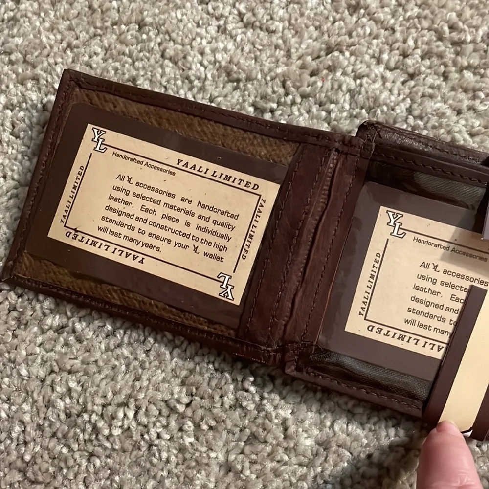 New brown wallet with cc slot’s genuine